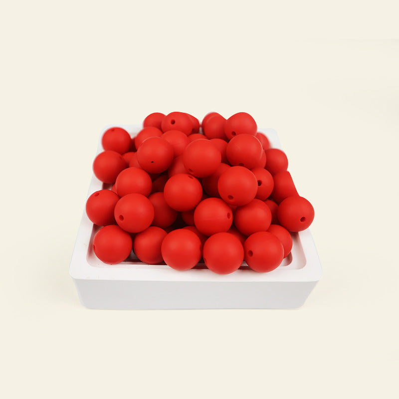 Wholesale  100pcs/pack Candy Color Round Beads Silicone Beads